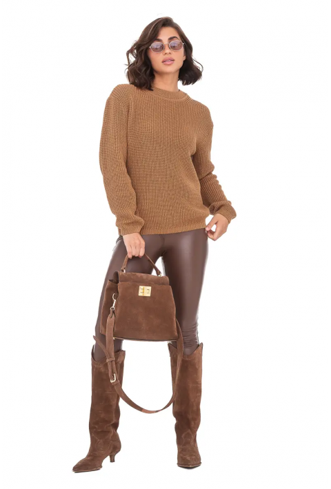 Loose Knit Sweater Brown