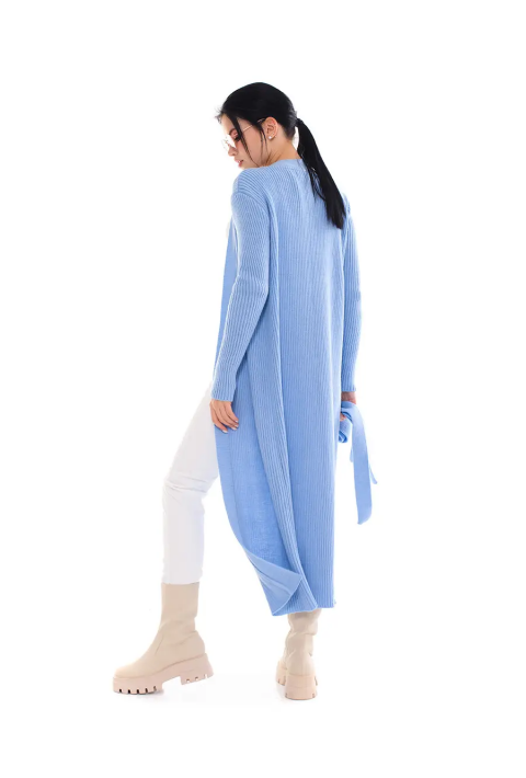 Loose Knit Cardigan Lyseblå