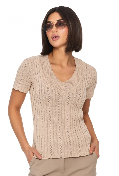 Short Sleeves Knit Jumper
