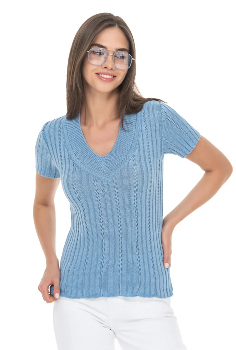 Short Sleeves Knit Jumper