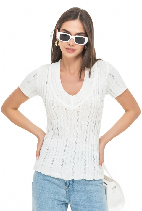 Short Sleeves Knit Jumper