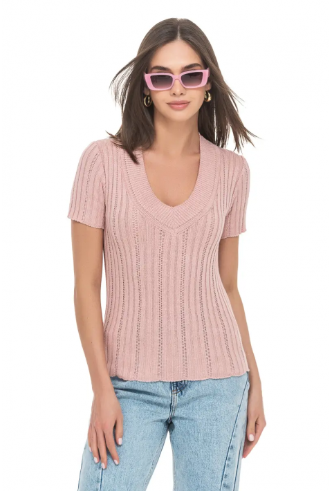 Short Sleeves Knit Jumper