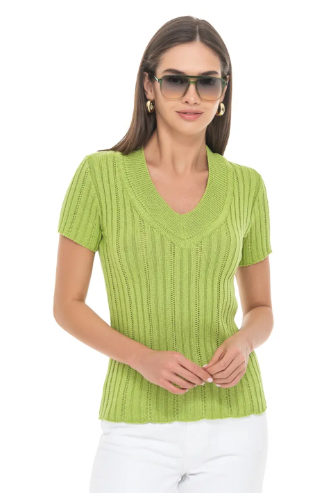 Short Sleeves Knit Jumper