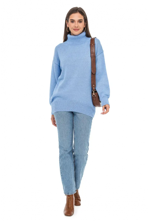 Oversize Knit Sweater Light blue