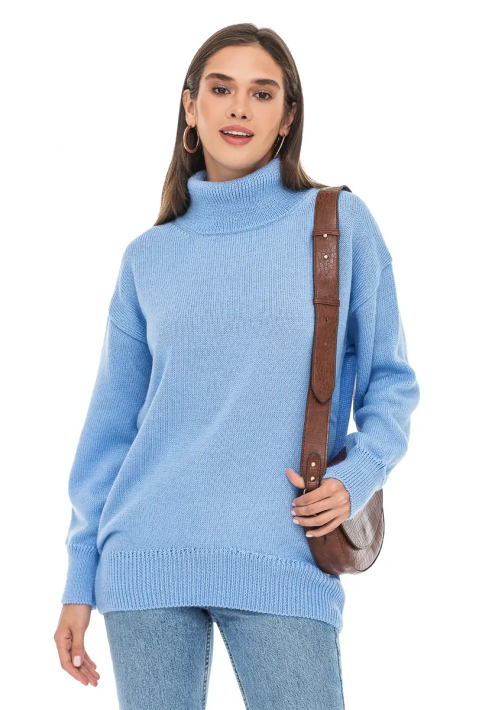 Oversize Knit Sweater Light blue
