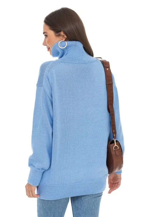 Oversize Knit Sweater Light blue