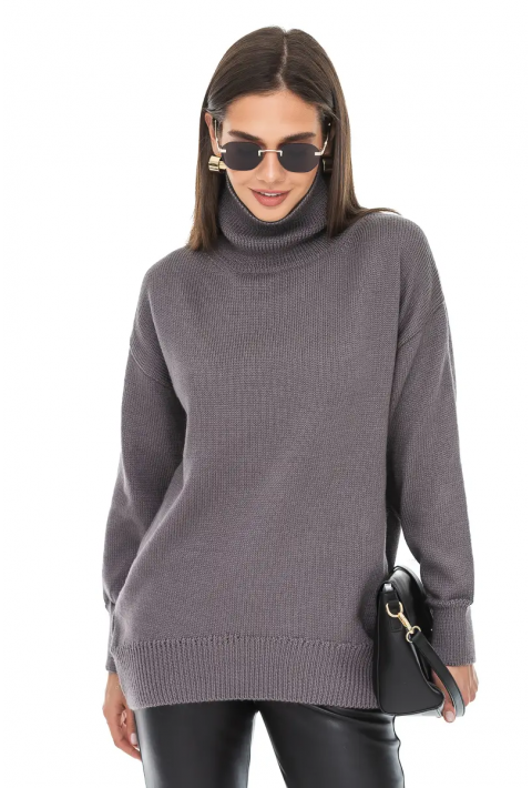 Oversize Knit Sweater Grey