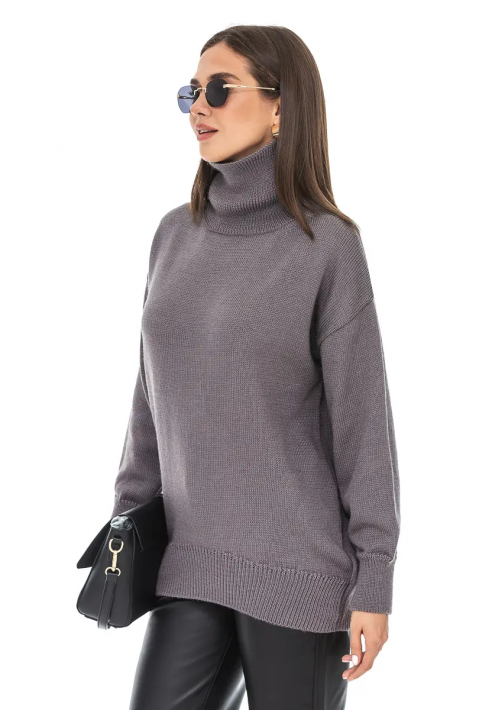 Oversize Knit Sweater Grey