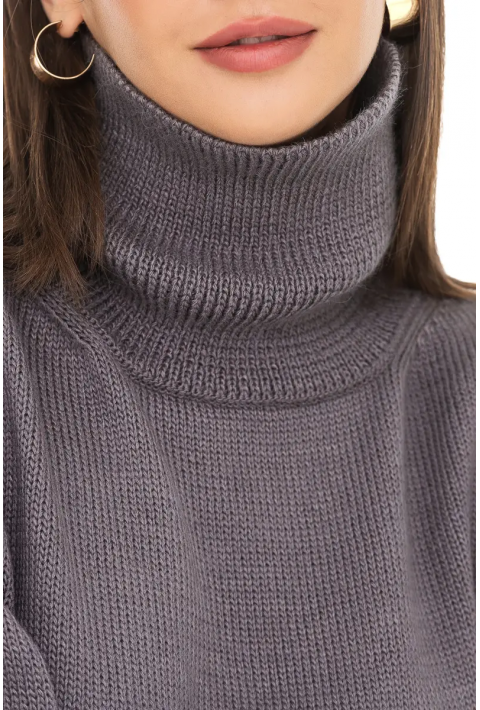 Oversize Knit Sweater Grey
