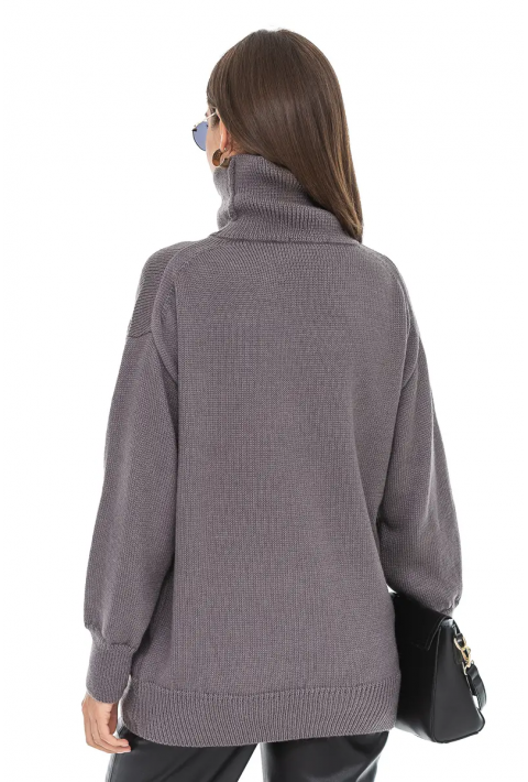 Oversize Knit Sweater Grey