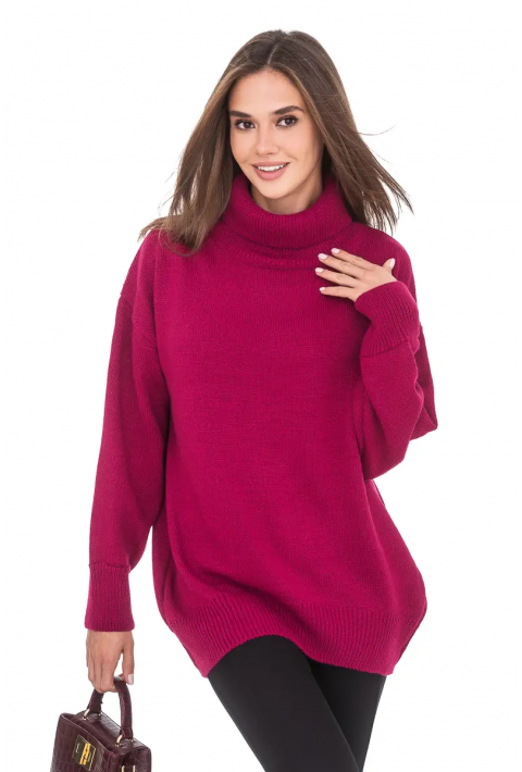 Oversize Knit Sweater Pink