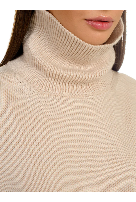 Oversize Knit Sweater Beige