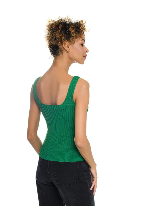 Knit T-top Green
