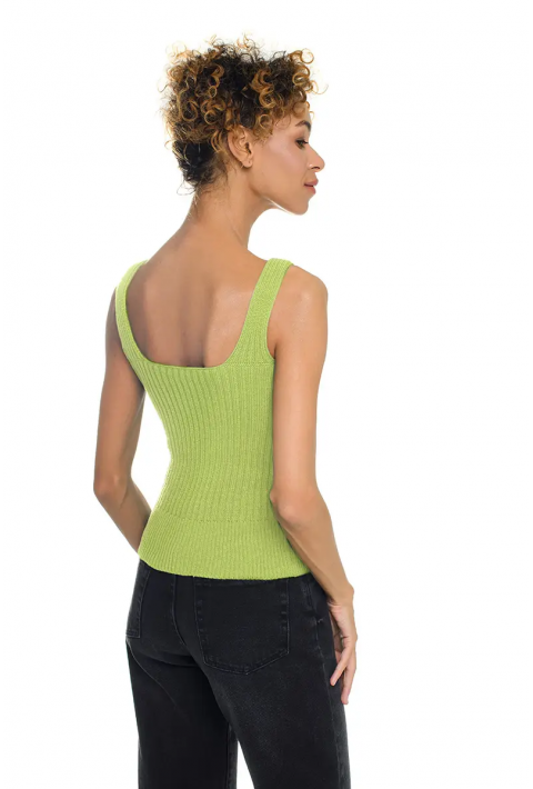 Knit T-top Light green