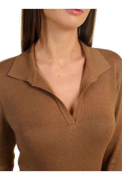 Knit Dress Brown