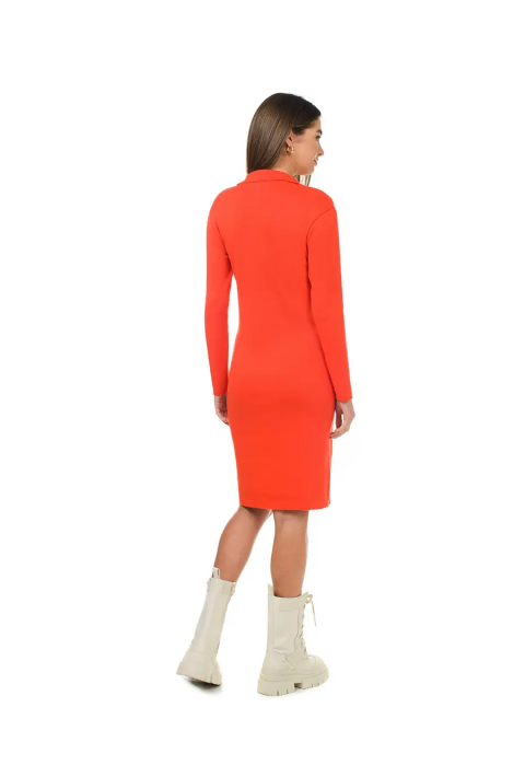 Knit Dress Coral