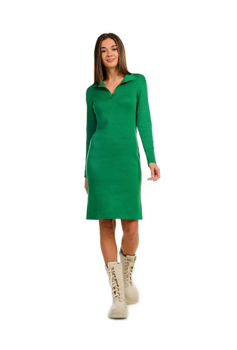 Knit Dress Green