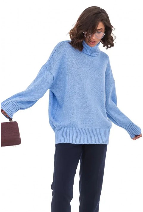Loose Knit Sweater Blå
