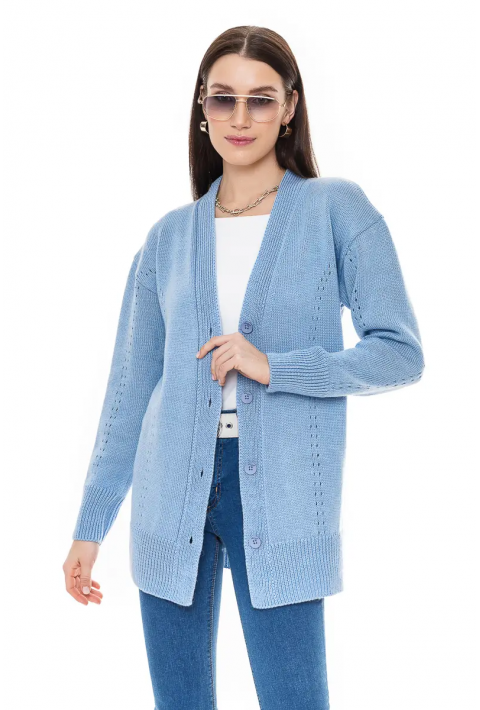 Knit Cardigan Light blue