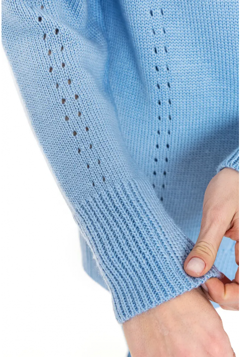 Knit Cardigan Light blue