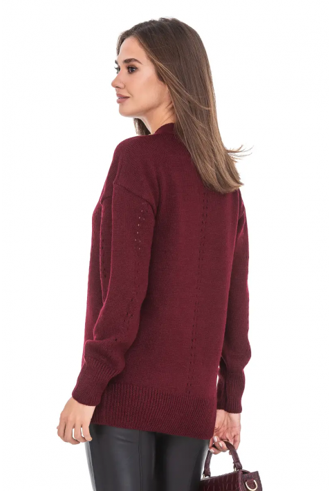 Knit Cardigan Bordeaux