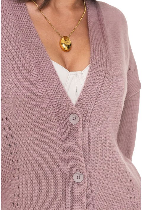 Knit Cardigan Rose