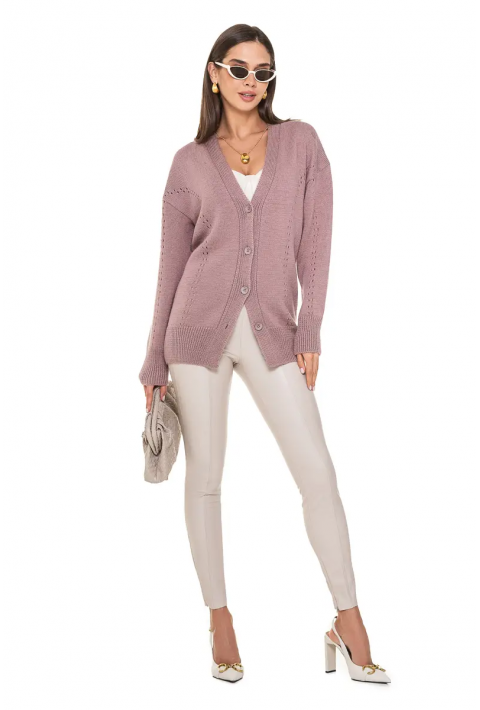 Knit Cardigan Rose