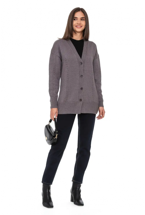 Knit Cardigan Grey