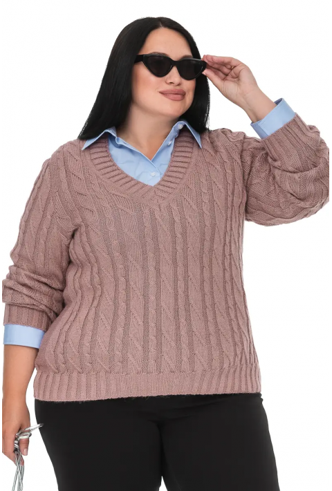 V-Neck Knit Sweater