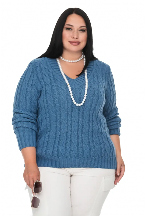 V-Neck Knit Sweater