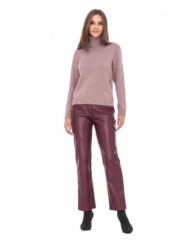 Turtleneck knit pullover