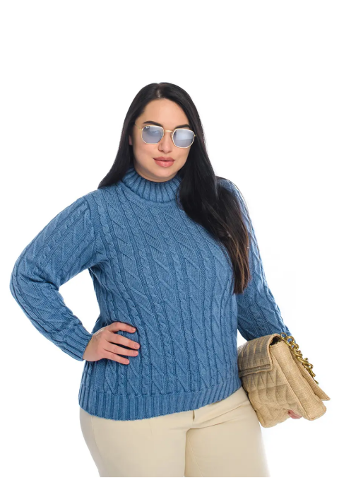 Soft Touch T-neck Knit Sweater