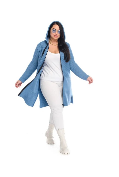 Knit Cardigan Zip Jeans