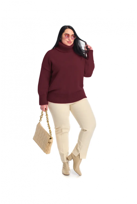 Loose Knit Sweater Bordeaux