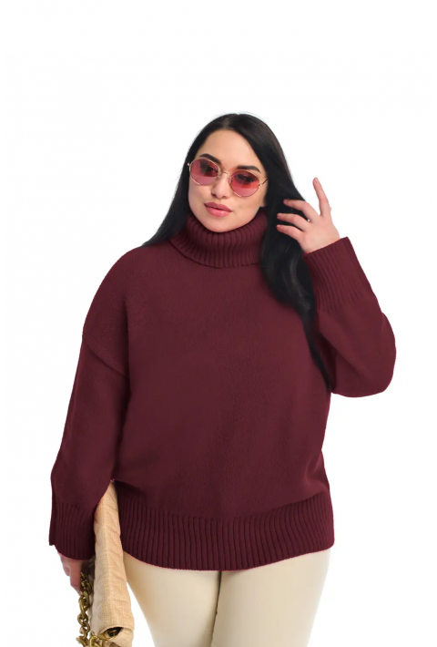 Loose Knit Sweater Bordeaux