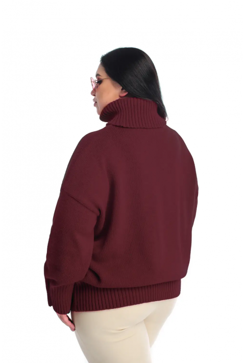 Loose Knit Sweater Bordeaux