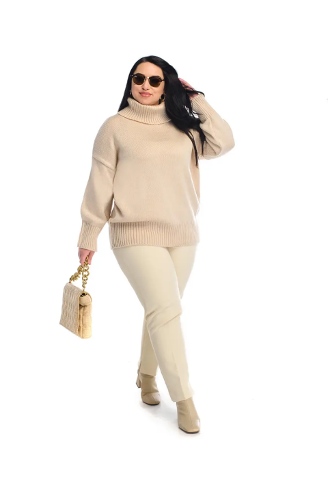 Loose Knit Sweater Light Beige