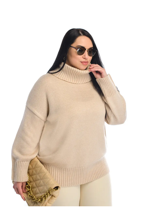 Loose Knit Sweater Light Beige