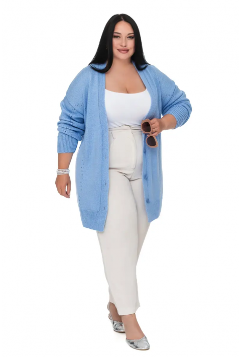Knit Cardigan Lyseblå