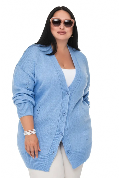 Knit Cardigan Lyseblå