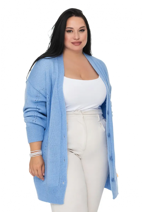Knit Cardigan Lyseblå