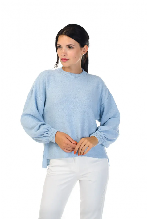 Loose Knit Sweater Lyseblå