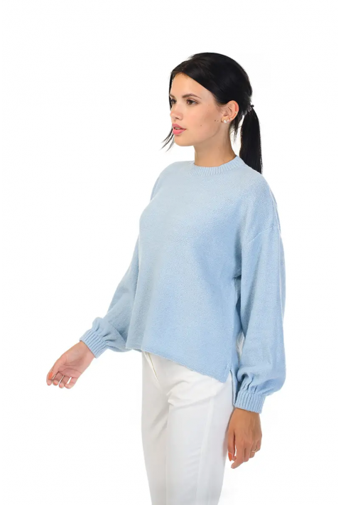 Loose Knit Sweater Lyseblå