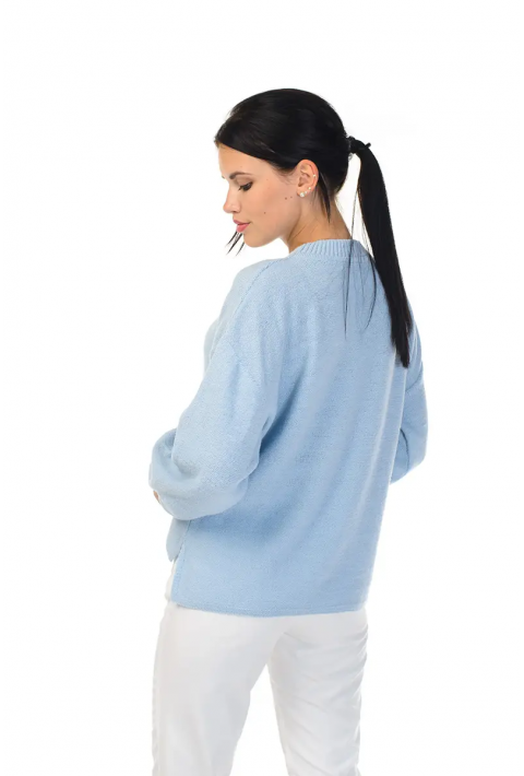 Loose Knit Sweater Lyseblå