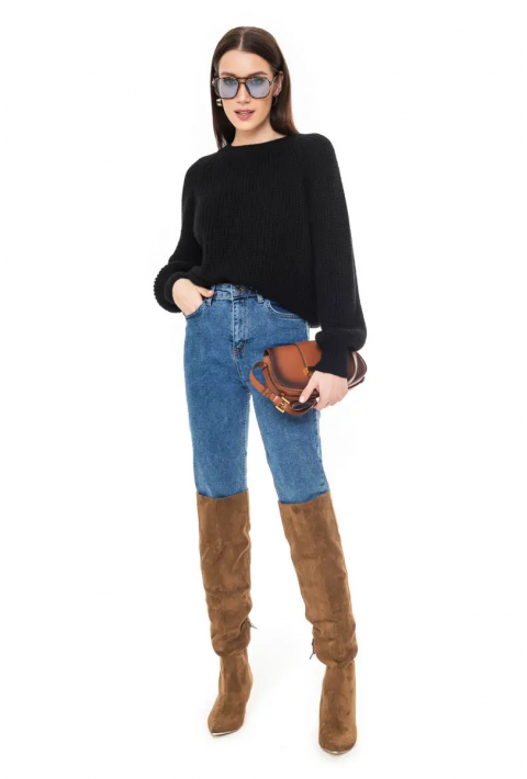 Loose Knit Sweater Black
