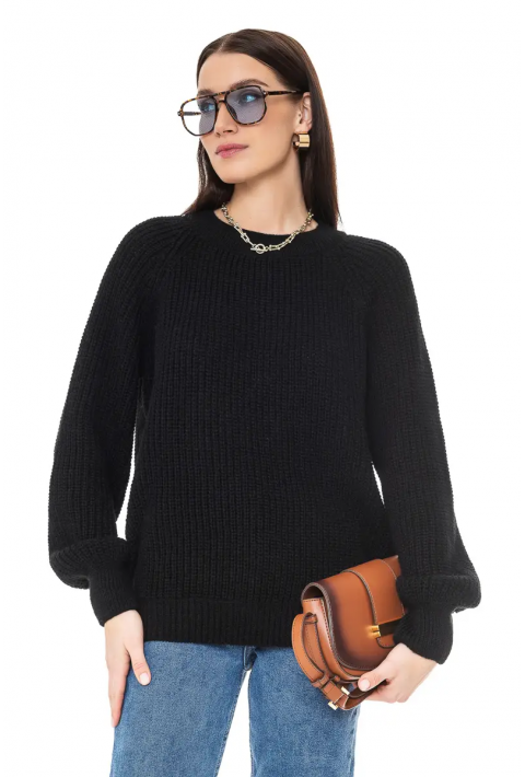 Loose Knit Sweater Black