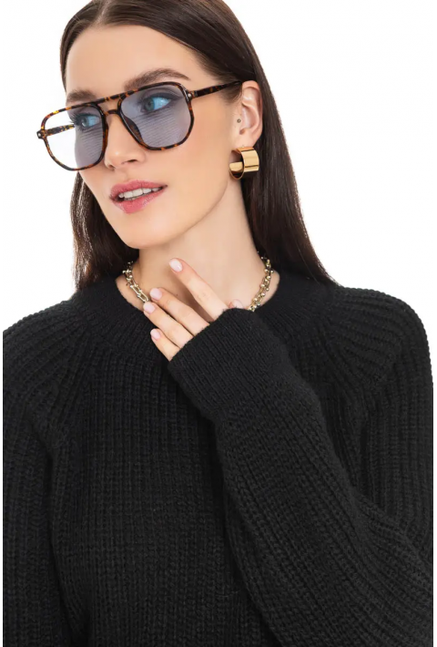 Loose Knit Sweater Black