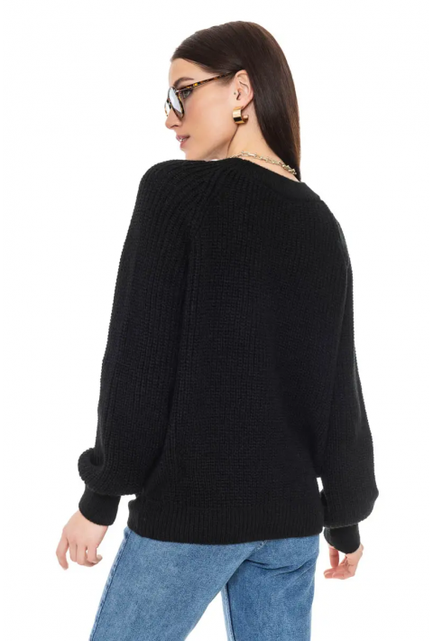 Loose Knit Sweater Black
