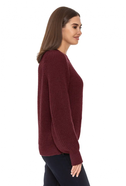 Loose Knit Sweater Bordeaux