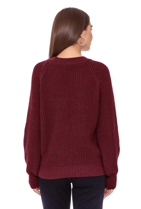 Loose Knit Sweater Bordeaux